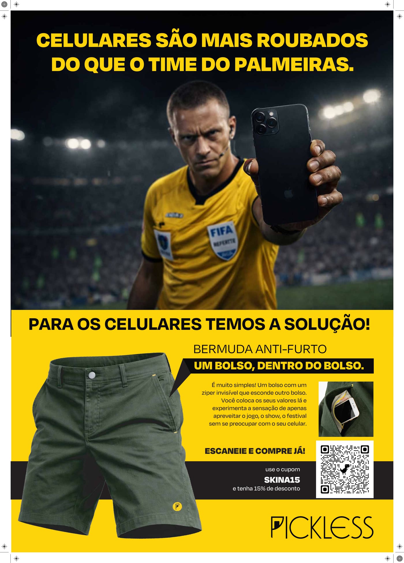 Celulares são mais roubados do que o time do Palmeiras — stadium poster
